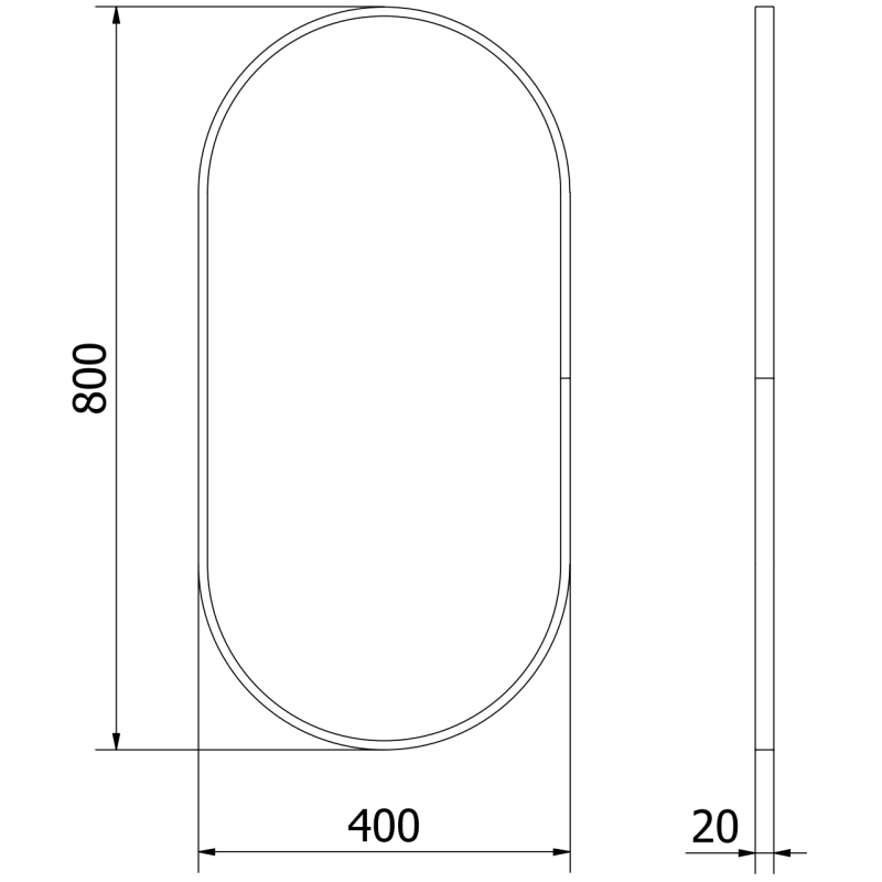 Mexen Loft oglindă de baie ovală 80 x 40 cm, ramă aurie - 9851-080-040-000-50