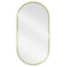 Mexen Loft oglindă de baie ovală 80 x 40 cm, ramă aurie - 9851-080-040-000-50