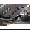 Mexen Loft ovális fürdőszobai tükör 80 x 40 cm, fekete keret - 9851-080-040-000-70