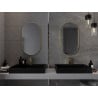 Mexen Loft oglindă baie ovală 80 x 45 cm, ramă aurie - 9851-080-045-000-50