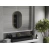 Mexen Loft oglindă baie ovală 80 x 45 cm, ramă aurie - 9851-080-045-000-50