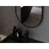 Mexen Loft oglindă de baie ovală 90 x 45 cm, ramă neagră - 9851-090-045-000-70