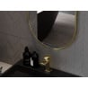 Oglindă de baie ovală Mexen Loft 90 x 55 cm, ramă aurie - 9851-090-055-000-50