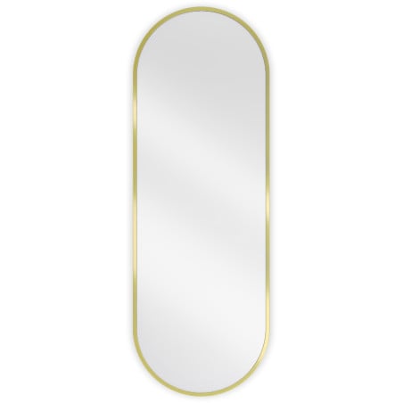 Mexen Loft ovális fürdőszobai tükör 100 x 35 cm, arany keret - 9851-100-035-000-50