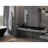 Mexen Loft ovális fürdőszobai tükör 100 x 35 cm, arany keret - 9851-100-035-000-50