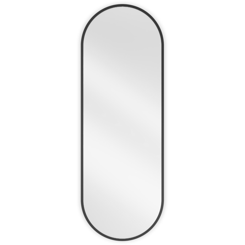 Oglindă de baie Mexen Loft ovală 100 x 35 cm, ramă neagră - 9851-100-035-000-70