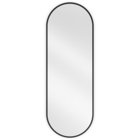 Oglindă de baie Mexen Loft ovală 100 x 35 cm, ramă neagră - 9851-100-035-000-70