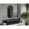 Mexen Loft oglindă ovală pentru baie 100 x 50 cm, ramă aurie - 9851-100-050-000-50