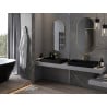 Mexen Loft fürdőszobai ovális tükör 100 x 50 cm, arany keret - 9851-100-050-000-50