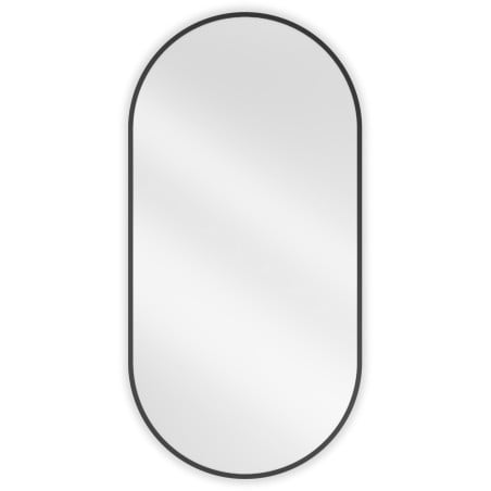 Mexen Loft oglinda baie ovală 100 x 50 cm, ramă neagră - 9851-100-050-000-70