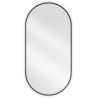 Mexen Loft oglinda baie ovală 100 x 50 cm, ramă neagră - 9851-100-050-000-70