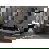 Mexen Loft ovális fürdőszobai tükör 100 x 50 cm, fekete keret - 9851-100-050-000-70