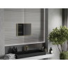 Mexen Loft oglindă de baie dreptunghiulară 50 x 40 cm, ramă aurie periată - 9852-050-040-000-50