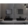 Oglindă de baie dreptunghiulară Mexen Loft 50 x 40 cm, ramă neagră - 9852-050-040-000-70