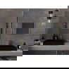 Mexen Loft oglindă de baie dreptunghiulară 60 x 40 cm, ramă aurie - 9852-060-040-000-50