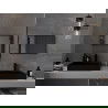 Mexen Loft oglindă baie dreptunghiulară 60 x 40 cm, ramă neagră - 9852-060-040-000-70