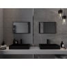 Oglindă baie dreptunghiulară Mexen Loft 60 x 40 cm, ramă neagră - 9852-060-040-000-70