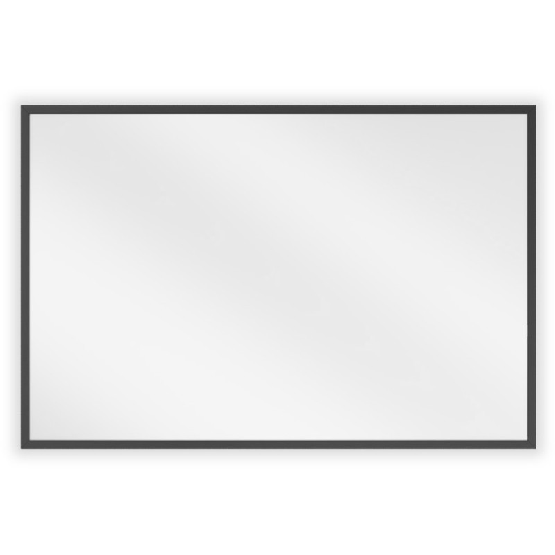 Mexen Loft 60 x 40 cm-es, fekete keretes, téglalap alakú fürdőszobai tükör - 9852-060-040-000-70
