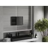 Mexen Loft téglalap alakú fürdőszobai tükör 60 x 40 cm, fekete keret - 9852-060-040-000-70