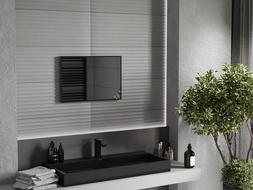 Mexen Loft oglindă baie dreptunghiulară 60 x 40 cm, ramă neagră - 9852-060-040-000-70