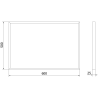 Oglindă baie dreptunghiulară Mexen Loft 60 x 40 cm, ramă neagră - 9852-060-040-000-70