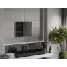 Oglindă de baie rectangulaă Mexen Loft 60 x 50 cm, ramă aurie - 9852-060-050-000-50
