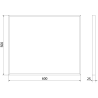 Oglindă de baie rectangulaă Mexen Loft 60 x 50 cm, ramă aurie - 9852-060-050-000-50