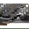 Mexen Loft oglindă de baie dreptunghiulară 60 x 50 cm, ramă neagră - 9852-060-050-000-70