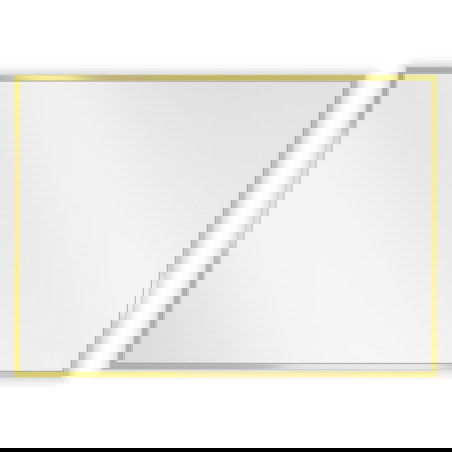 Mexen Loft oglindă baie dreptunghiulară 70 x 50 cm, cadru auriu - 9852-070-050-000-50