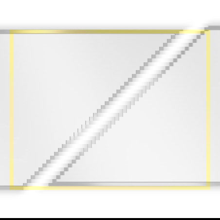Mexen Loft oglindă baie dreptunghiulară 50 x 40 cm, ramă aurie - 9852-050-040-000-50