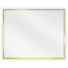 Mexen Loft oglindă de baie dreptunghiulară 50 x 40 cm, ramă aurie periată - 9852-050-040-000-50