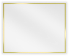 Mexen Loft oglindă de baie dreptunghiulară 50 x 40 cm, ramă aurie - 9852-050-040-000-50