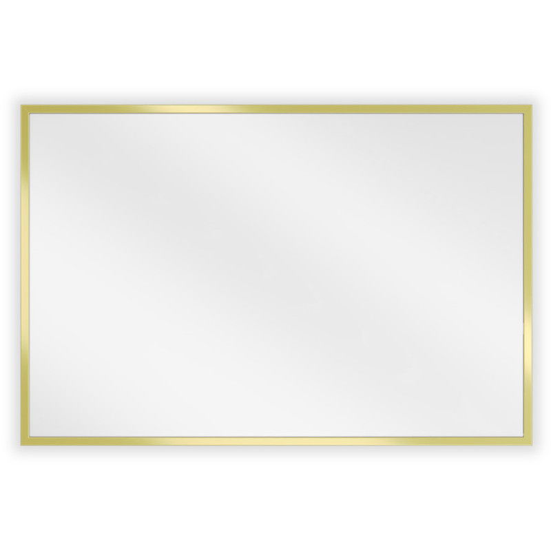 Mexen Loft oglindă de baie dreptunghiulară 60 x 40 cm, ramă aurie - 9852-060-040-000-50