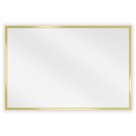 Mexen Loft téglalap alakú fürdőszobai tükör 60 x 40 cm, csiszolt arany kerettel - 9852-060-040-000-50