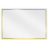 Mexen Loft téglalap alakú fürdőszobai tükör 60 x 40 cm, csiszolt arany kerettel - 9852-060-040-000-50