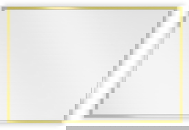 Mexen Loft oglindă baie dreptunghiulară 60 x 40 cm, ramă aurie - 9852-060-040-000-50