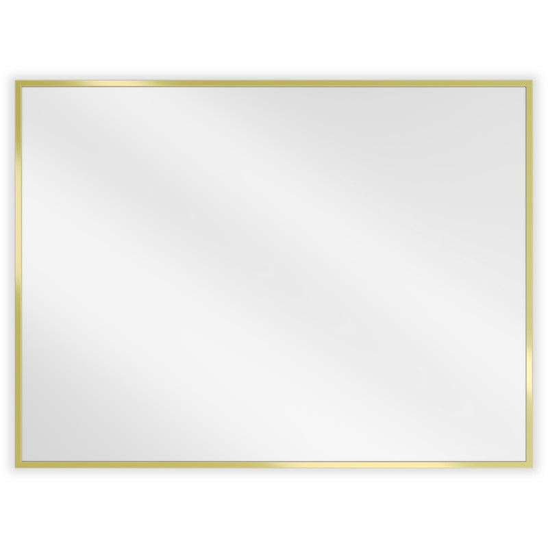 Mexen Loft négyszögletes fürdőszobai tükör 80 x 60 cm, arany keret - 9852-080-060-000-50