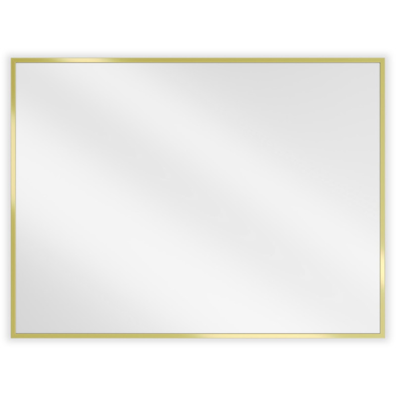 Mexen Loft oglindă de baie dreptunghiulară 80 x 60 cm, cadru auriu - 9852-080-060-000-50