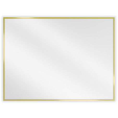 Mexen Loft oglindă de baie dreptunghiulară 80 x 60 cm, ramă aurie - 9852-080-060-000-50