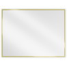 Mexen Loft oglindă de baie dreptunghiulară 80 x 60 cm, ramă aurie - 9852-080-060-000-50
