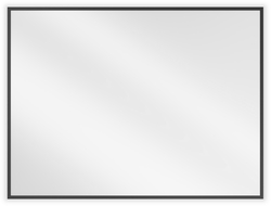 Mexen Loft téglalap alakú fürdőszobai tükör 80 x 60 cm, fekete keret - 9852-080-060-000-70