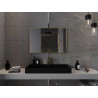 Mexen Loft rektanguláris fürdőszobai tükör 90 x 60 cm, arany keret - 9852-090-060-000-50