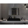 Oglindă de baie dreptunghiulară Mexen Loft 90 x 60 cm, ramă aurie - 9852-090-060-000-50