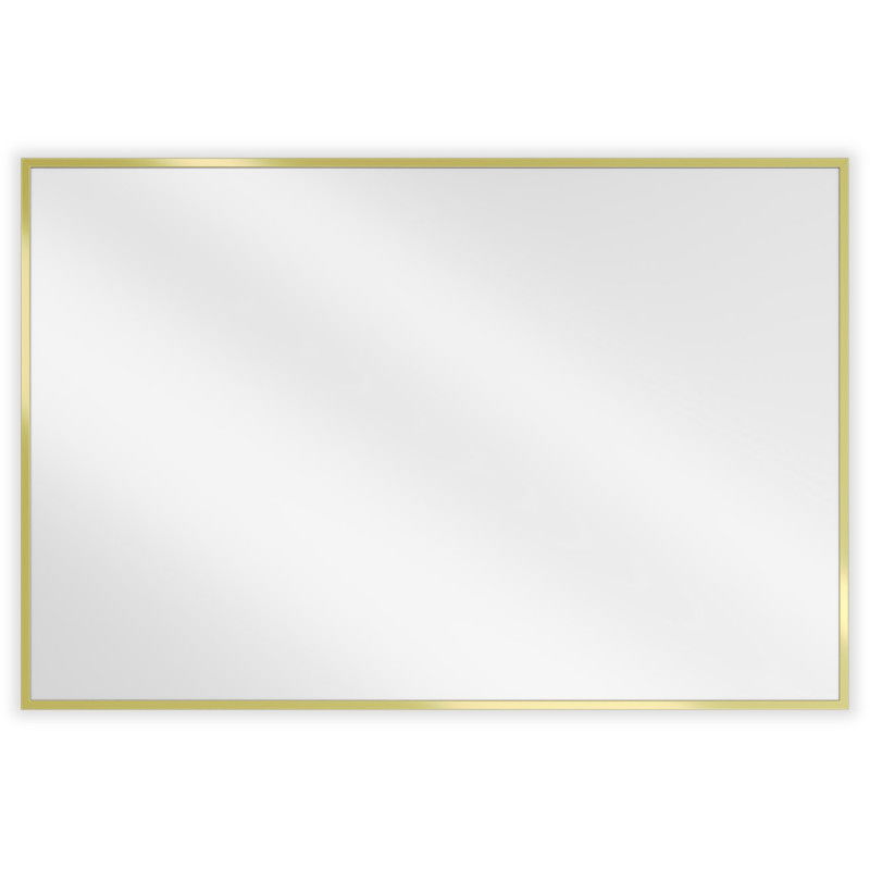 Mexen Loft oglindă de baie dreptunghiulară 90 x 60 cm, ramă aurie - 9852-090-060-000-50
