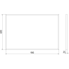 Mexen Loft oglindă de baie dreptunghiulară 90 x 60 cm, ramă aurie - 9852-090-060-000-50