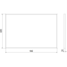Mexen Loft oglindă de baie dreptunghiulară 90 x 60 cm, ramă neagră - 9852-090-060-000-70
