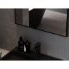 Mexen Loft téglalap alakú fürdőszobai tükör 60 x 40 cm, fekete keret - 9852-060-040-000-70