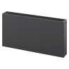 Mexen Flat CF33 lapos radiátor 400 x 1100 mm, oldalsó csatlakozás, 1740 W, antracit - W433F-040-110-66