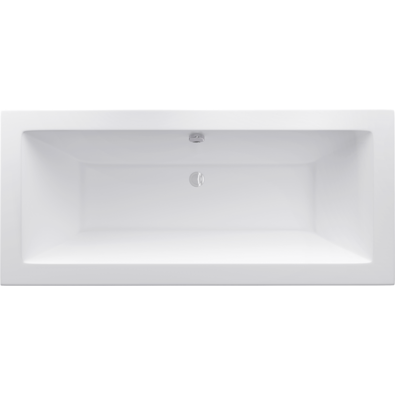 Mexen Cube cadă dreptunghiulară 190 x 80 cm, albă - 55051908000