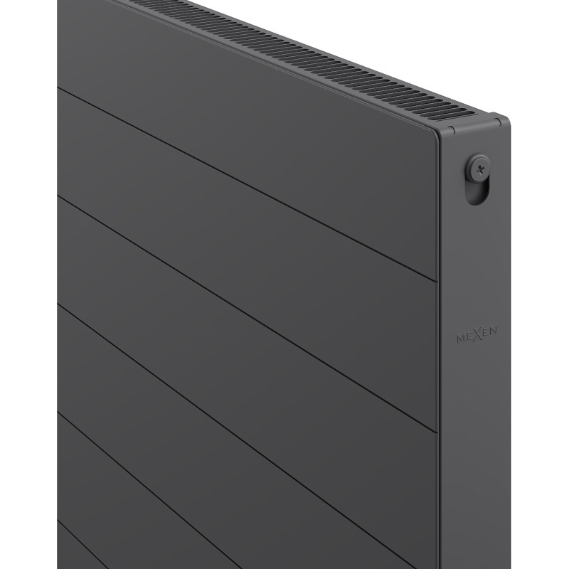 Mexen CL11 600 x 500 mm-es síklemezes radiátor, oldalsó csatlakozás, 392 W, antracit - W411L-060-050-66